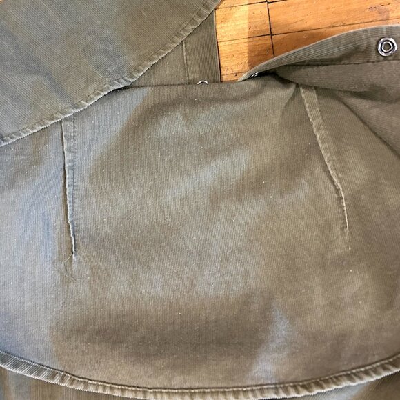 VINTAGE KHAKI DIESEL WESTERN STYLE PRE-WASHED CORDUROY SHIRT - Picture 7 of 9